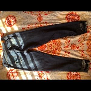 Navy Blue Ripped Jeans! GOGO Jeans USA